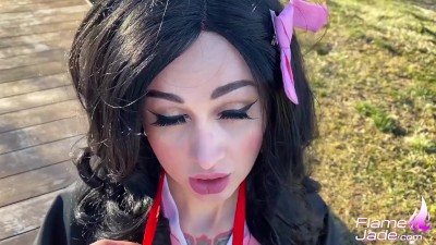 Nezuko Blowjob Masturbation And Hardcore Anal Sex Anime Cosplay