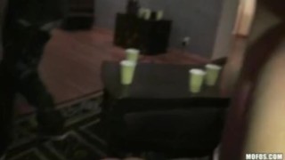 Hot teen sluts fuck in sexy orgy college party after school