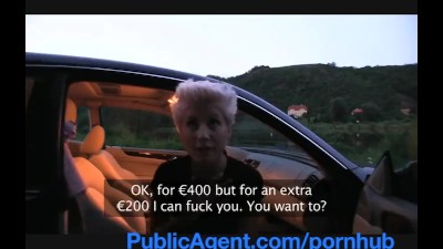 PublicAgent Blonde lesbian takes cock for money