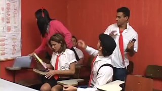 Gorgeous She-Male Anal Love Students - Scene 1