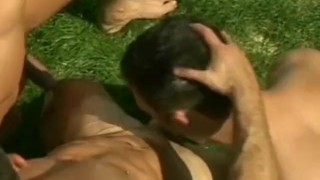 Three Muscle Hunks Fucking