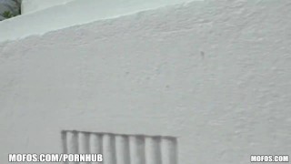 Newly single blonde girl runs into her old friend and has some fu