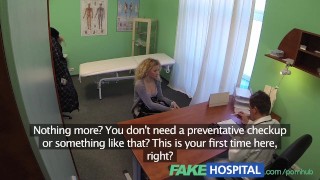 FakeHospital Cheating blonde sucks and fucks after striking a fast surgery