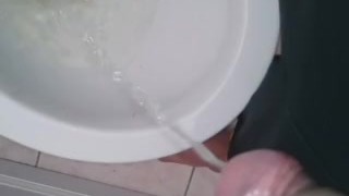 taking a piss