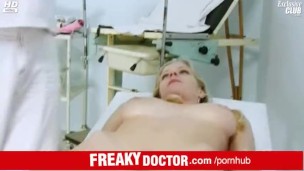 Dirty doctor rubs Jenny clit she comes multiple times