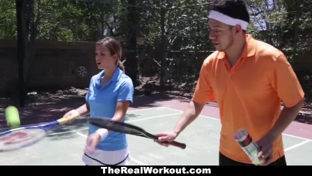 TheRealWorkout - Keisha Grey Pounded After Playing Tennis