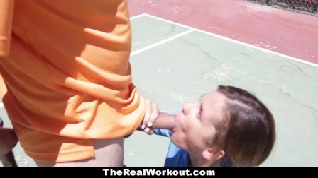 TheRealWorkout - Keisha Grey Pounded After Playing Tennis
