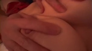 asian slut gives blowjob and gets fucked