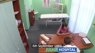 FakeHospital Patient wants advice on dildo stuck inside her pussy