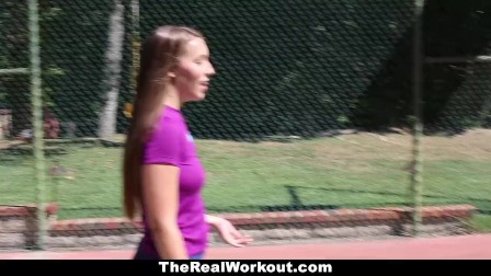 TheRealWorkout - Kimber Lee Gets Drilled By Her Soccer Coach!