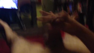 Stroking it to the homegirl