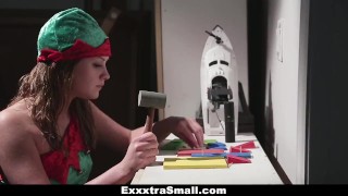 Exxxtra Small - Stuffing Lizzie Bell's Extra Small Stocking!