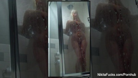 Nikita Takes a hot shower