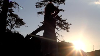 Mandy Flores Gorgeous behind the scenes modeling video