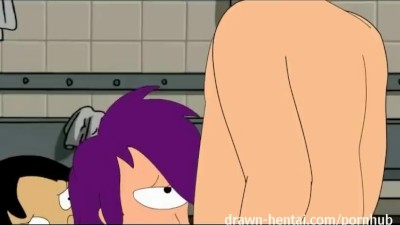 Futurama Hentai - Shower threesome