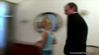Tricky Old Teacher - Gorgeous blonde chick