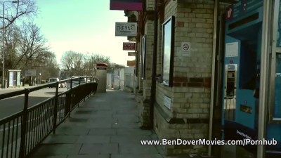 English milf gags on ben Dovers Cock