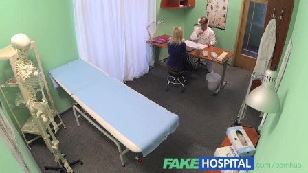 FakeHospital Skinny blonde takes doctors advice