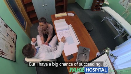 FakeHospital Horny saleswoman strikes a deal with the dirty doctor