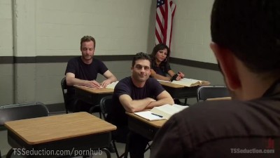 Preview 2 of Ts Dominates Police Academy Star