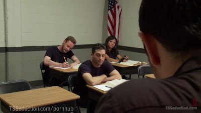 Preview 3 of Ts Dominates Police Academy Star