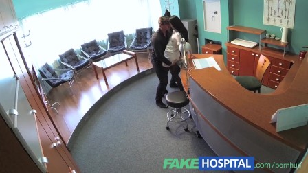 FakeHospital Businessman gets seduced by sexy nurse in stockings