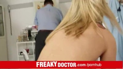 Preview 4 of Petite Blonde Teen Bella Anne Odd Pussy Check-up