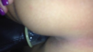 girl getting fucked by gearshift nob penetration