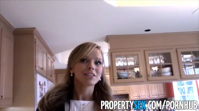Preview 1 of Propertysex - Sexy Petite Realtor Fucks Pervert Pretending To Buy House