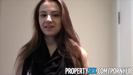 PropertySex - Young real estate agent fucking in condo homemade sex