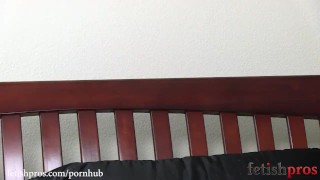 Romona Vaine Hogtied Struggling on Bed