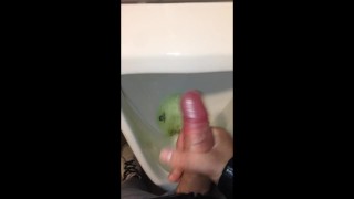 Leave some Sperm in the Urinoir for the next Straight Men taking a Pee