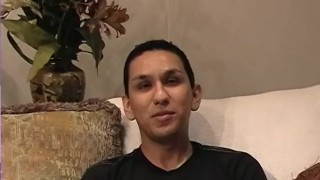 Twink swallows cum at audition 