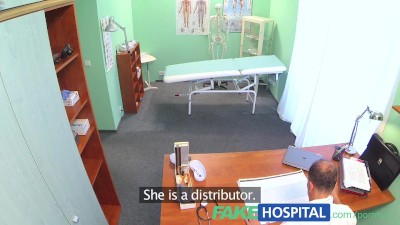 FakeHospital Sexy sales lady makes doctor cum twice as they strike a deal
