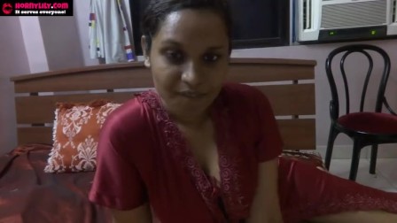 indian Sex Video Of amateur Pornstar Babe Lily Sucking A Dildo Masturbating