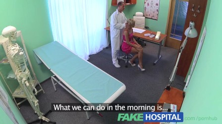 FakeHospital Slim blonde gets creampied after fucking in the hospital
