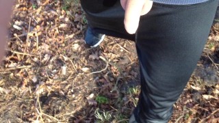 Taking a piss in public