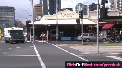 Hairy and shaved lesbian girls misbehave in public Porn Videos - Tube8