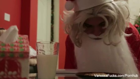 Vanessa Cage is Naughty Santa's Helper