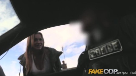 Fake Cop anal slut gets cop cum in her butt
