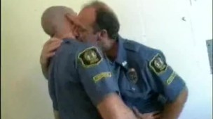 Hairy Cops Make Out And Sucks Cock
