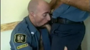 Muscled Cops Cock Sucking