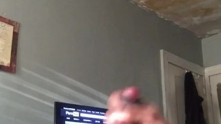 Stroking my BBC until I shoot