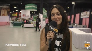 Pornhub Aria at eXXXotica 2015 Pornstar Interviews Day 1
