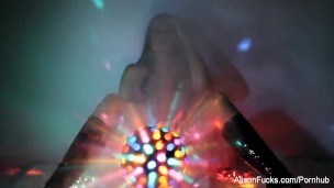 Alison Tyler's super sexy disco ball solo tease
