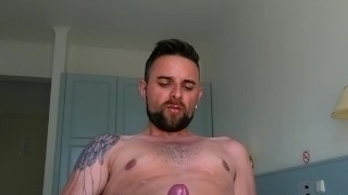 Scally tattooed brit squirts