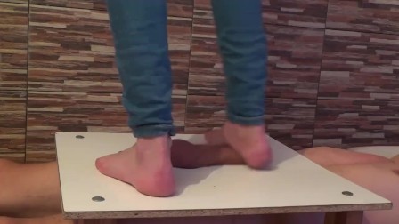 Barefeet Cock And Balls Trample Crushing - crazy stomping