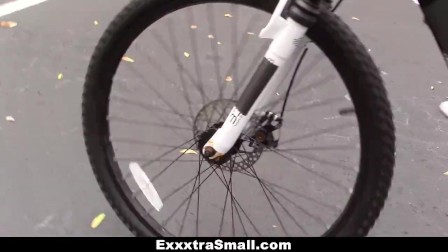 ExxxtraSmall - Cute Biker Learns To Ride Cock