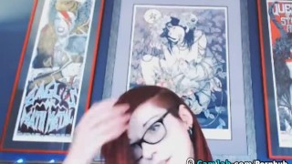 Sexy Redhead Teen Masturbates With A Dildo