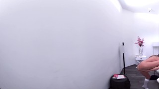 VR Bangers - [360° VR] Sexy Pristine Edge touching her Pussy while studying